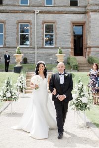 Bride at Magheramorne Estate Wedding Venue Belfast