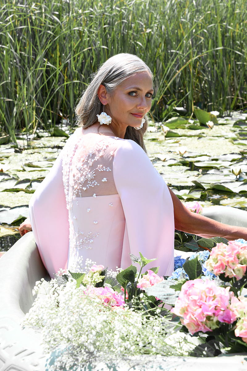 Stylish mother of the bride dresses by Miabelle Celine CELINE | Crepe Knee Length Mother of the Bride Dress - Image 3